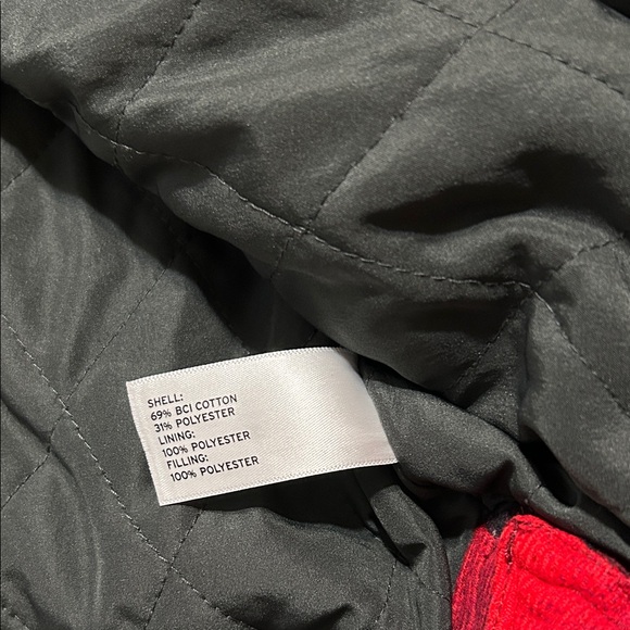 Duluth Trading Co Folklore Flannel Red and Black Plaid ShirtJac large - Picture 9 of 9